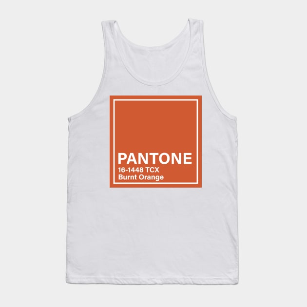 pantone 16-1448 TCX Burnt Orange Tank Top by princessmi-com